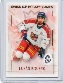 Real Cards 2025-2026 série 1 SWISS HOCKEY GAMES Gold x/50 # SHG-19 Rousek Lukáš