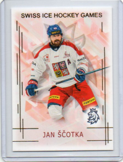 Real Cards 2025-2026 série 1 SWISS HOCKEY GAMES Gold x/50 # SHG-22 Ščotka Jan