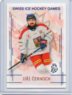 Real Cards 2025-2026 série 1 SWISS HOCKEY GAMES Blue x/9 # SHG-03 Černoch Jiří