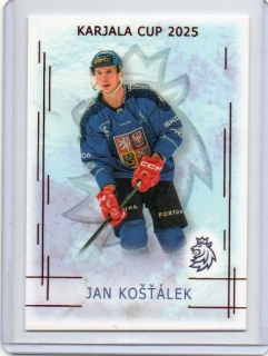 Real Cards 2025-2026 série 1 KARJALLA CUP Red x/12 # KC-12 Košťálek Jan