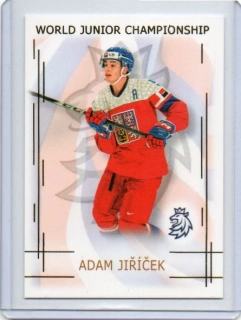 Real Cards 2025-2026 série 1 WORLD JUNIOR CHAMPIONS U20 Gold x/50 # U20-10 Jiříček Adam