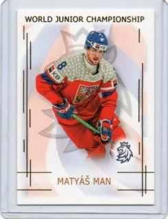Real Cards 2025-2026 série 1 WORLD JUNIOR CHAMPIONS U20 Gold x/50 # U20-13 Man Matyáš