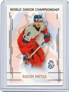 Real Cards 2025-2026 série 1 WORLD JUNIOR CHAMPIONS U20 Gold x/50 # U20-15 Mrtka Radim