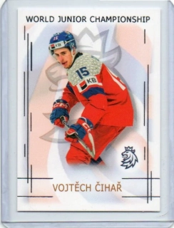 Real Cards 2025-2026 série 1 WORLD JUNIOR CHAMPIONS U20 Silver x/22 # U20-03 Čihař Vojtěch
