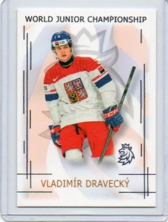 Real Cards 2025-2026 série 1 WORLD JUNIOR CHAMPIONS U20 Silver x/22 # U20-05 Dravecký Vladimír