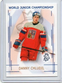 Real Cards 2025-2026 série 1 WORLD JUNIOR CHAMPIONS U20 Blue x/9 # U20-09 Chludil Danny