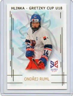 Real Cards 2025-2026 série 1 HLINKA-GRETZKY CUP U18 Gold x/50 # HG-16 Ruml Ondřej