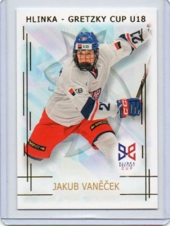 Real Cards 2025-2026 série 1 HLINKA-GRETZKY CUP U18 Gold x/50 # HG-24 Vaněček Jakub