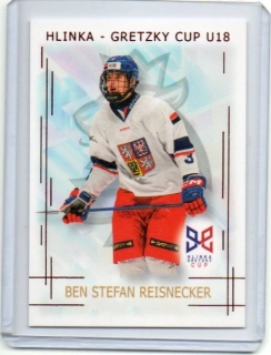 Real Cards 2025-2026 série 1 HLINKA-GRETZKY CUP U18 Red x/12 # HG-15 Reisnecker Ben Stefan