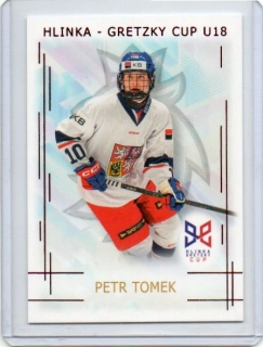 Real Cards 2025-2026 série 1 HLINKA-GRETZKY CUP U18 Red x/12 # HG-22 Tomek Petr