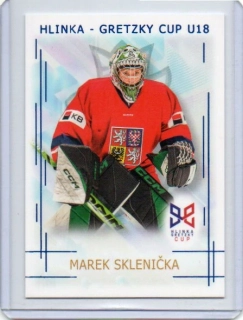 Real Cards 2025-2026 série 1 HLINKA-GRETZKY CUP U18 Blue x/9 # HG-19 Sklenička Marek (G)