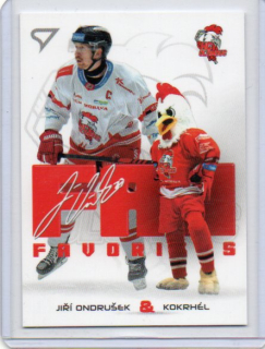 SportZoo ELH 2024-2025 Play Off FAN FAVORITES Base # FF-10 Ondrušek Jiří / Kokrhél - Olomouc