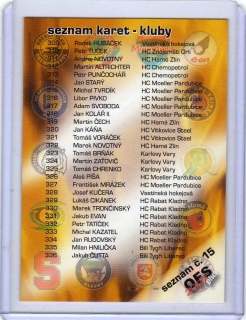 OFS 2006-2007 Seznam karet # S15
