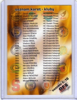 OFS 2006-2007 Seznam karet # S16