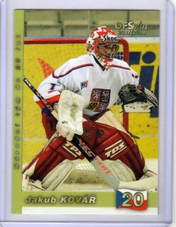 OFS 2007-2008 # U20/06 Kovář Jakub (G) - Reprezentace ČR20
