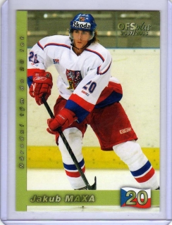 OFS 2007-2008 # U20/07 Maxa Jakub - Reprezentace ČR20