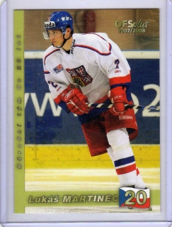 OFS 2007-2008 # U20/14 Martinec Lukáš - Reprezentace ČR20