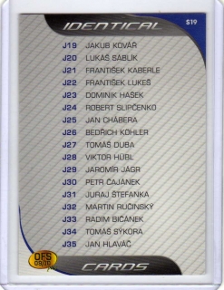 OFS 2009-2010 JERSEY # S19 Seznam karet