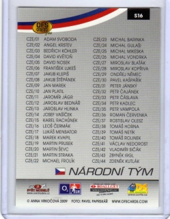 OFS 2009-2010 # S16 Seznam karet Repre. ČRA / ČR20