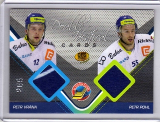 OFS Premium 2011 Double Identical Cards JERSEY 265/500 # J03 Vrána Petr / Pohl Petr - Vítkovice