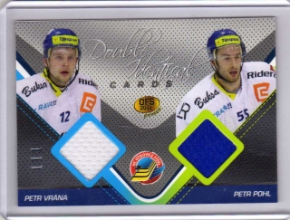 OFS Premium 2011 Double Identical Cards JERSEY 111/500 # J03 Vrána Petr / Pohl Petr - Vítkovice