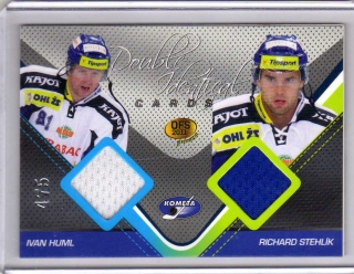 OFS Premium 2011 Double Identical Cards JERSEY 475/500 # J05 Huml Ivan / Stehlík Richard - Brno