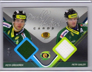OFS Premium 2011 Double Identical Cards JERSEY 360/500 # J08 Gřegořek Petr / Sailer Petr - K.Vary