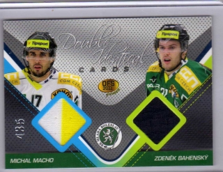 OFS Premium 2011 Double Identical Cards JERSEY 435/500 # J14 Macho Michal / Bahenský Zdeněk - Ml.Boleslav