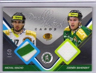 OFS Premium 2011 Double Identical Cards JERSEY 150/500 # J14 Macho Michal / Bahenský Zdeněk - Ml.Boleslav
