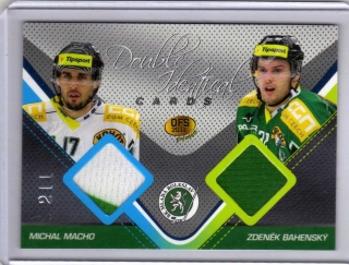 OFS Premium 2011 Double Identical Cards JERSEY 211/500 # J14 Macho Michal / Bahenský Zdeněk - Ml.Boleslav