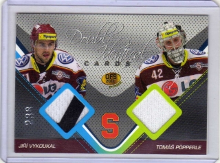 OFS Premium 2011 Double Identical Cards JERSEY 238/500 # J17 Vykoukal Jiří / Pöpperle Tomáš (G) - Sparta