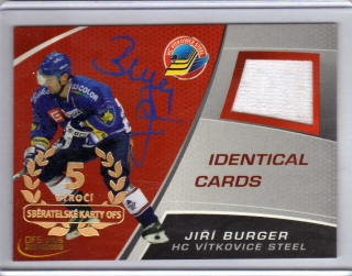OFS 2013-2014 BUYBACK 01/15 OFS 08-09 JERSEY # J04 Burger Jiří - Vítkovice